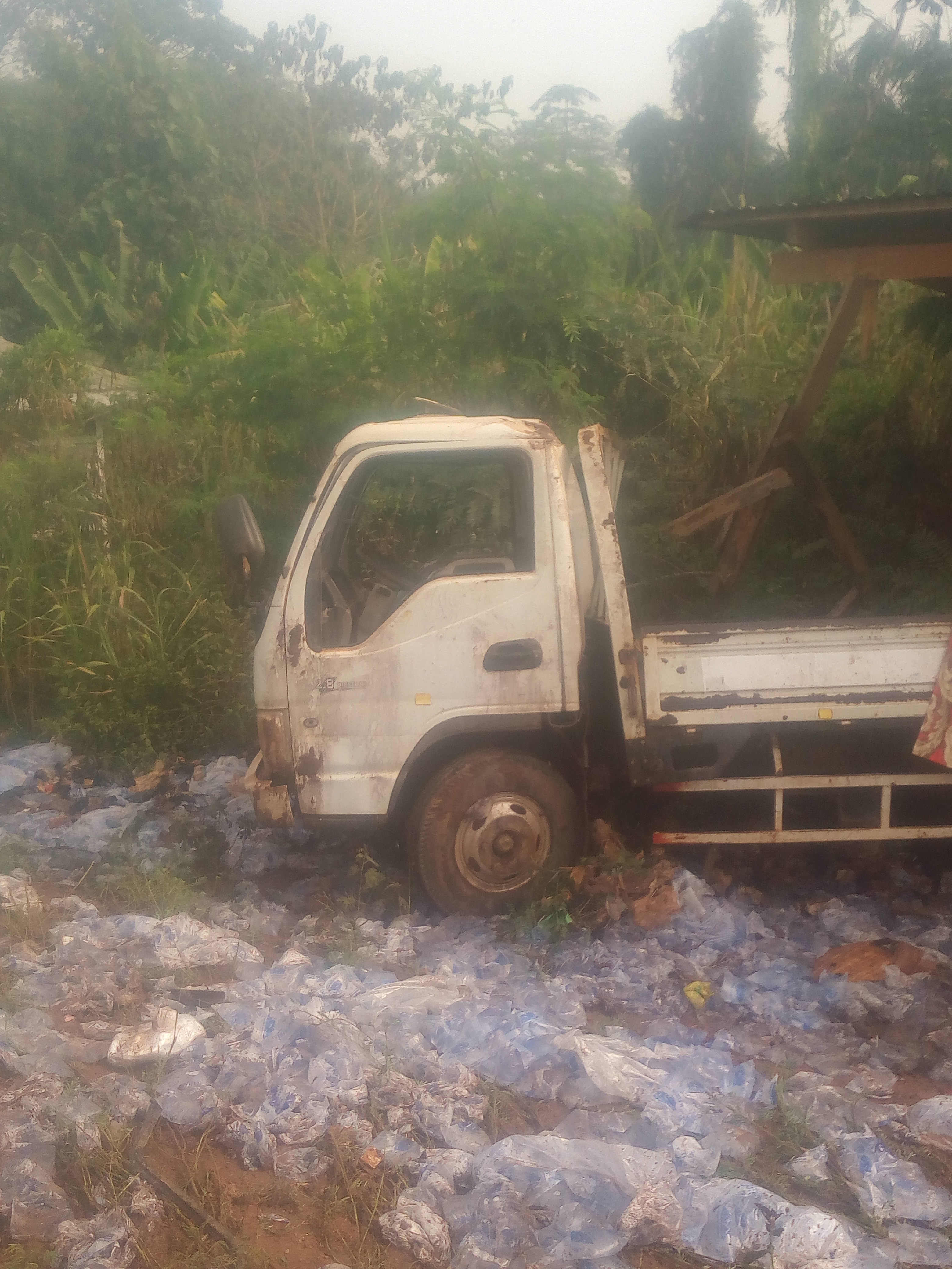 Water Company’s Truck involved in accident in Kukuom